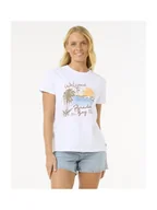 Koszulki męskie - Koszulka RIP CURL Paradise Bay Standard Tee biały XS - miniaturka - grafika 1