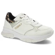 Sneakersy damskie - Tommy Hilfiger, Sneakersy, T3A4-31173-1242X048 White/Platinum X048, rozmiar 35 - miniaturka - grafika 1
