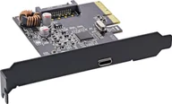 Kontrolery - Kontroler InLine InLine® Interface card,USB 3.2 Gen.2x2, 1x USB Type-C, incl. low-profile slot bracket, PCIe x4 - miniaturka - grafika 1