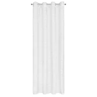 Firany - Firana 140x250 Ellissa biała o strukturze siatki gotowa na przelotkach - miniaturka - grafika 1