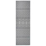 Dywany zewnętrzne - vidaXL Dywan zewnętrzny o płaskim splocie, 80x250 cm, niebieskie pasy - miniaturka - grafika 1