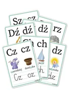 Materiały pomocnicze dla uczniów - Plansze edukacyjne A5 - Dwuznaki 7 kart - miniaturka - grafika 1