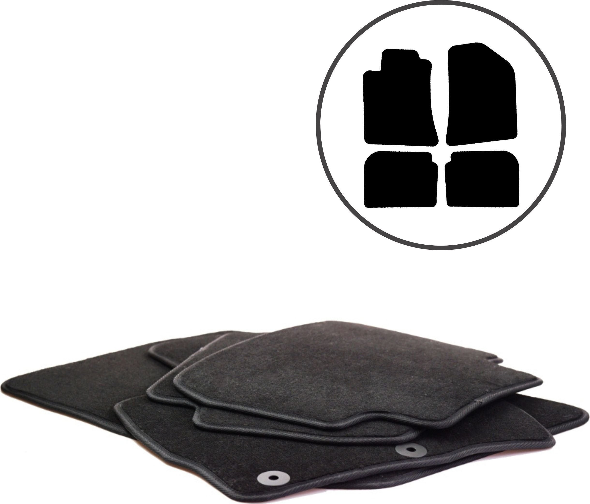 Dikel Dywaniki samochodowe 4szt. Toyota Avensis II