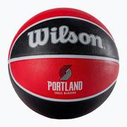 Koszykówka - Piłka do koszykówki Wilson NBA Team Tribute Portland Trail Blazers red rozmiar 7 - miniaturka - grafika 1