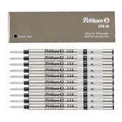 Długopisy - Wkład pióra kulkowego czarny 338 M PELIKAN 10szt - miniaturka - grafika 1