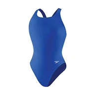 Stroje kąpielowe - Speedo Damski kostium kąpielowy jednoczęściowy Powerflex Super Pro Solid dla dorosłych New Sapphire 30 - miniaturka - grafika 1