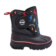 Buty dla dziewczynek - Śniegowce Dziecięce Na Rzep Lee Cooper LCJ-24-44-2861K Czarne - miniaturka - grafika 1