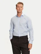 Koszule męskie - Calvin Klein Koszula K10K113539 Niebieski Regular Fit - miniaturka - grafika 1