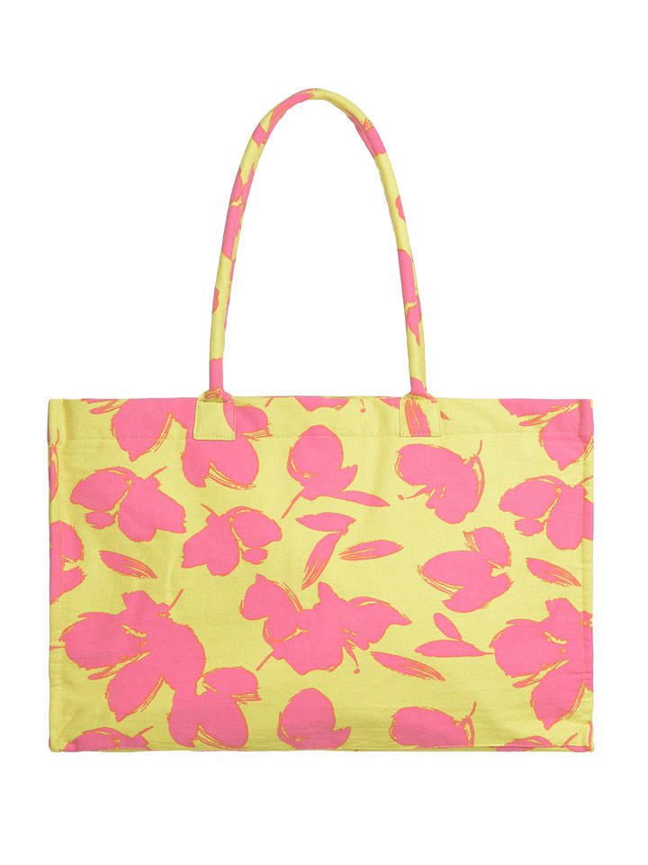 BLE Shopper bag w kolorze żółto-różowym - 45 x 37 x 20 cm
