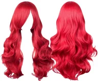 Dodatki do strojów karnawałowych - Peruka Arielka Mała Syrenka Włosy Czerwone Wig Strój Dla Dorosłych Cosplay - miniaturka - grafika 1