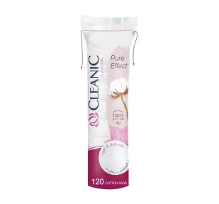 Cleanic Pure Effect, płatki kosmetyczne okrągłe, 125 szt. - Płyny micelarne - miniaturka - grafika 1