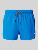 Kąpielówki męskie - Spodenki kąpielowe o kroju regular fit z nadrukiem z logo - miniaturka - grafika 1