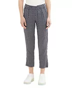 Spodnie damskie - TOM TAILOR Damskie spodnie 1036632, 22525 granatowe białe ornamentalne wzornictwo, 34 W / 28 l, 22525 – Navy White Ornamental Design, 34W / 28L - miniaturka - grafika 1