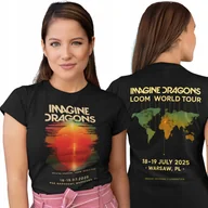 Koszulki i topy damskie - Koszulka damska IMAGINE DRAGONS na koncert LOOM WORLD TOUR Warszawa 2025 - miniaturka - grafika 1