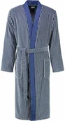 Szlafroki damskie - Cawo Szlafrok męski Stripes Blue - miniaturka - grafika 1