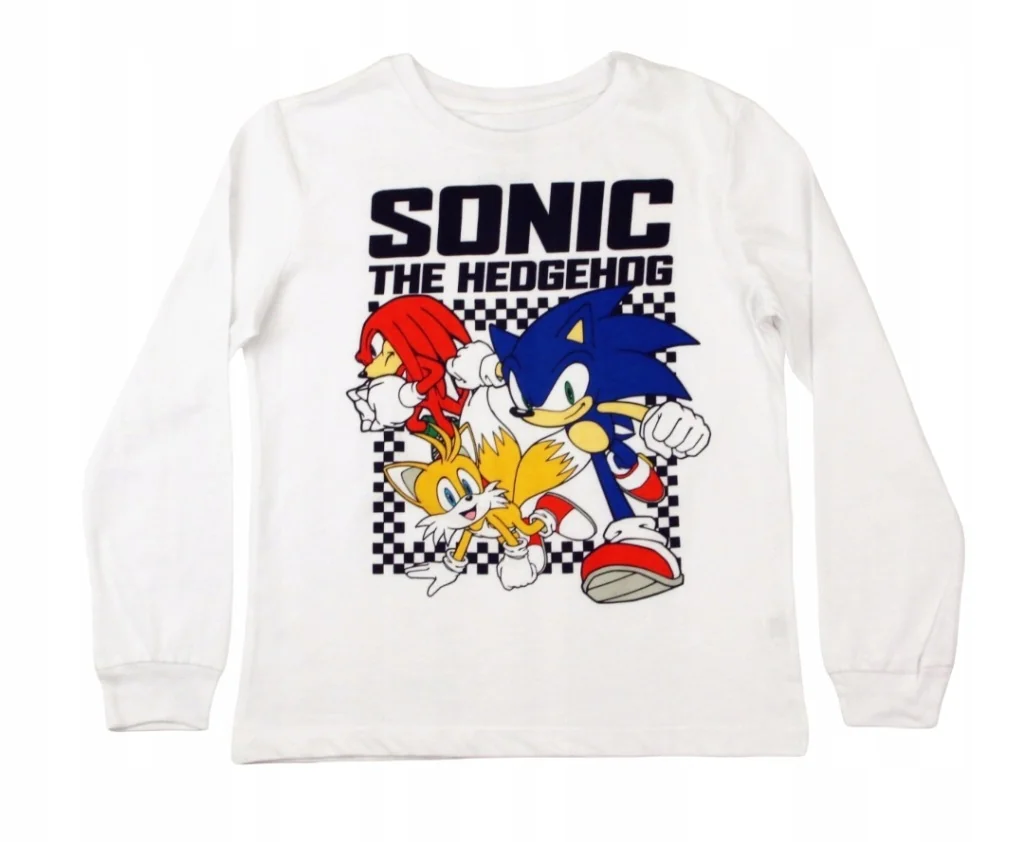 Bluzka dziecięca Koszulka długi rękaw Longsleeve Sega Sonic The Hedgehog 8