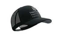 Czapki i chusty sportowe męskie - COMPRESSPORT Czapka lifestyle TRUCKER CAP BLACK EDITION 2023 czarna - miniaturka - grafika 1