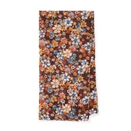 Apaszki i szaliki męskie - Damskie cienki szal w kwiaty brązowo-pomarańczowy - miniaturka - grafika 1