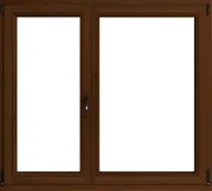 Okna - Lupol 2-szybowe fasadowe kolor lakier orzech O35 R/RU 1465x1435 mm - miniaturka - grafika 1