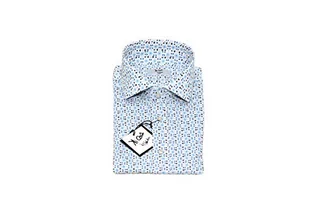 Koszule męskie - Kiosa by Matteo Bosio KIOSA Koszula męska bawełniana wzór 08, rozmiar 41 - grafika 1