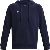 Bluzy męskie - Bluza męska Under Armour Rival Fleece FZ Hoodie granatowa 1379767 410-2XL - miniaturka - grafika 1