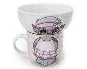 Kubki dla dzieci - Komplet Dziecięcy KOTEK 2 Elementy Kubek+ Miseczka - miniaturka - grafika 1