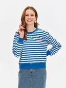 Bluzy damskie - Bluza damska biała - SBL1272BI bluza nierozpinana - TOP SECRET - Odzieżowy sklep internetowy TOP SECRET - miniaturka - grafika 1