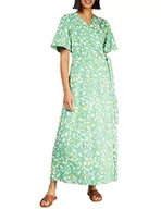Sukienki - People Tree Damska sukienka z nadrukiem Caroline, zielona, 12, ZIELONY, 38 - miniaturka - grafika 1