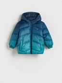 Kurtki i płaszcze dla chłopców - Reserved - Ocieplana kurtka z kapturem - granatowy - miniaturka - grafika 1