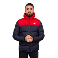 Kurtki męskie - Just Emporio Męska kurtka z kapturem dla dorosłych, czerwona/granatowa, RED/NAVY, M - miniaturka - grafika 1