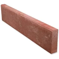 Kostki brukowe i krawężniki - Obrzeże betonowe czerwone 75 x 20 x 6 cm - miniaturka - grafika 1