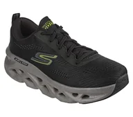 Trampki męskie - Skechers 220303 BKLM, trampki męskie, czarne i limonkowe tekstylne/syntetyczne, 48 EU, Black And Lime Textile Synthetic, 48 EU - miniaturka - grafika 1