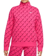 Bluzy damskie - Bluza Nike Sportswear Swoosh Fleece 1/4 Zip DQ4508612 XS - miniaturka - grafika 1