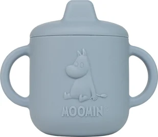 Moomin Silicone mug, sky blue - Miseczki i talerzyki dla dzieci - miniaturka - grafika 1