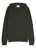 Swetry męskie - Perfect Cashmere Kaszmirowy kardigan "Eldo" w kolorze khaki - miniaturka - grafika 1