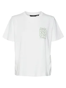 Vero Moda Koszulka w kolorze białym - Koszulki i topy damskie - miniaturka - grafika 1