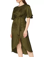 Sukienki - Koton Damska letnia sukienka z wzorem w galce sukienka imprezowa, zielony (zielony 890), 42 PL - miniaturka - grafika 1