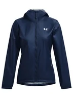 Kurtki i kamizelki sportowe damskie - Under Armour Kurtka przeciwdeszczowa w kolorze granatowym - miniaturka - grafika 1