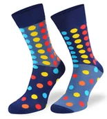 Skarpetki męskie - Kolorowe asymetryczne skarpetki, Kropki multi, 35/38 - miniaturka - grafika 1