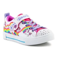 Buty dla dziewczynek - Buty Skechers Twinkle Toes S Lights Twinkle Sparks Jumpin Clouds Jr 314809L-WMLT wielokolorowe - miniaturka - grafika 1