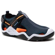 Półbuty damskie - Geox Półbuty J Wader B. A J1530A 00014 C4074 D Navy/Orangefluo - miniaturka - grafika 1