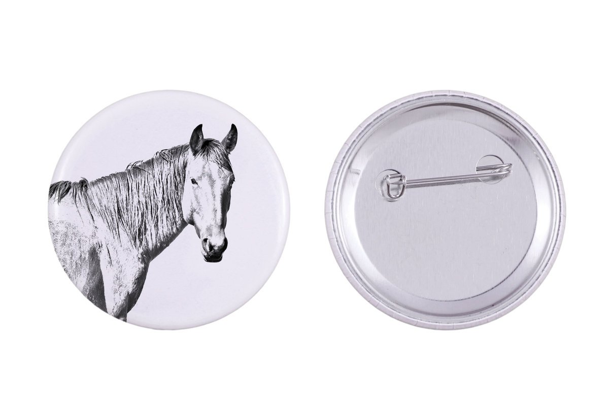 Koń pustynny Namib - ozdoba koszuli, przypinka do torby, idealny prezent z możliwościa dodanie swojej grafiki marki Art-Dog