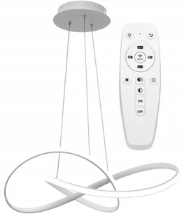 Lampa APP396 sufitowa Led żyrandol Biała pilot - Lampy sufitowe - miniaturka - grafika 1