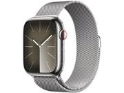 Smartwatch - Apple Watch Series 9 GPS + Cellular 45mm Stal Srebrny - miniaturka - grafika 1