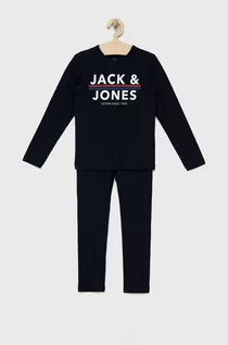 Piżamy damskie - Jack & Jones piżama bawełniana dziecięca kolor granatowy z nadrukiem - grafika 1