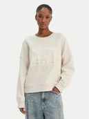 Bluzy damskie - BOSS Bluza C Ever 50556999 Beżowy Oversize - miniaturka - grafika 1