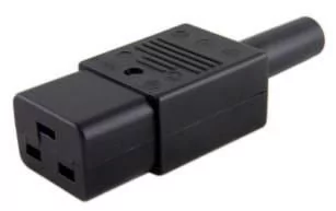 MicroConnect C19 Connector Black C19PLUG - Kable miedziane - miniaturka - grafika 1