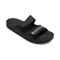 Klapki i japonki męskie - Męskie Klapki QUIKSILVER RIVI DOUBLE ADJUST AQYL101252-XKSK – Czarny - miniaturka - grafika 1