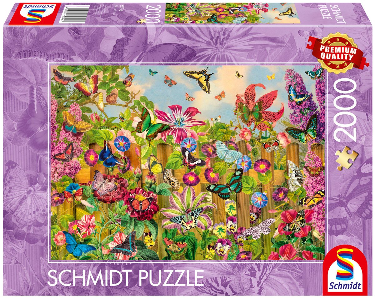 Schmidt, Puzzle PQ Ogród motyli, 2000 el.