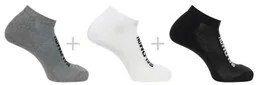 Skarpety Salomon Everyday Low 3-pack Black / White / Med Gray - Skarpetki i podkolanówki sportowe - miniaturka - grafika 1